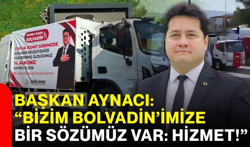 Başkan Aynacı: “Bizim Bolvadinimize bir sözümüz var: Hizmet!”