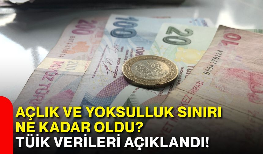 Açlık ve yoksulluk sınırı ne kadar oldu? TÜİK verileri açıklandı!