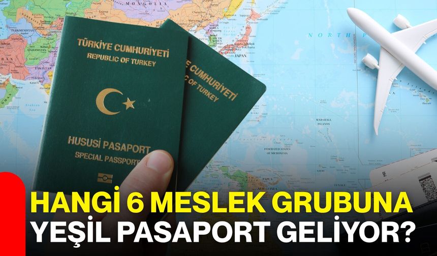 Hangi 6 meslek grubuna yeşil pasaport geliyor?