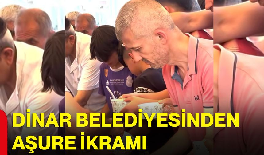 Dinar Belediyesinden aşure ikramı