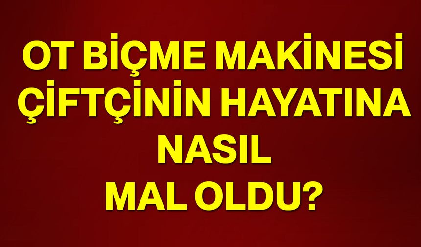 Ot biçme makinesi çiftçinin hayatına nasıl mal oldu?