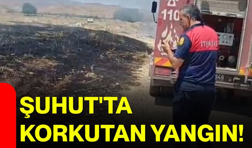 Şuhut'ta korkutan yangın!