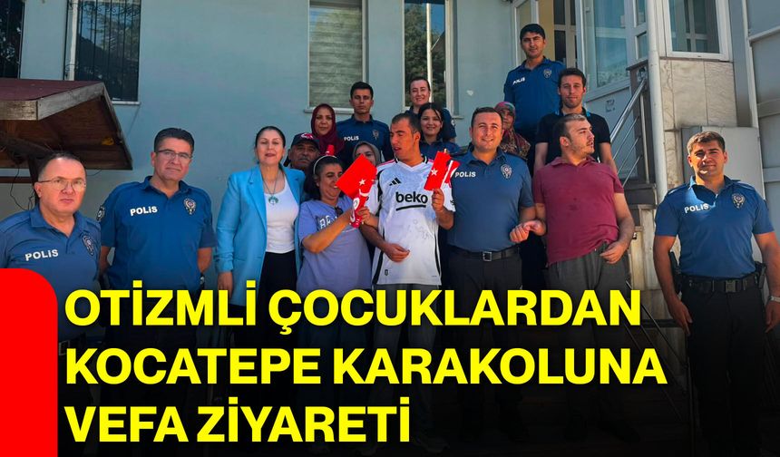 Otizmli çocuklardan Kocatepe Karakoluna vefa ziyareti