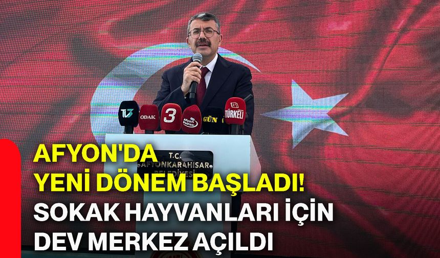 Afyon'da yeni dönem başladı! Sokak hayvanları için dev merkez açıldı