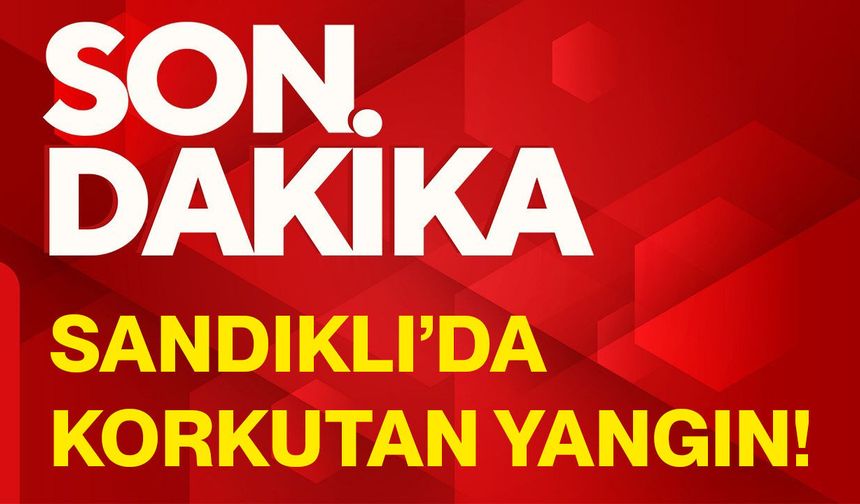 Sandıklı’da korkutan yangın!