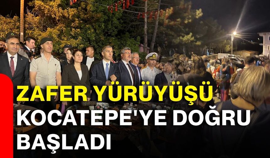 Zafer yürüyüşü Kocatepe'ye doğru başladı