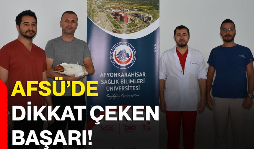 AFSÜ’de dikkat çeken başarı!