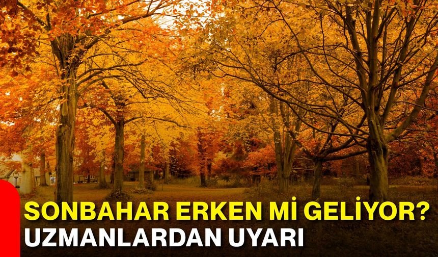 Sonbahar erken mi geliyor? Uzmanlardan uyarı
