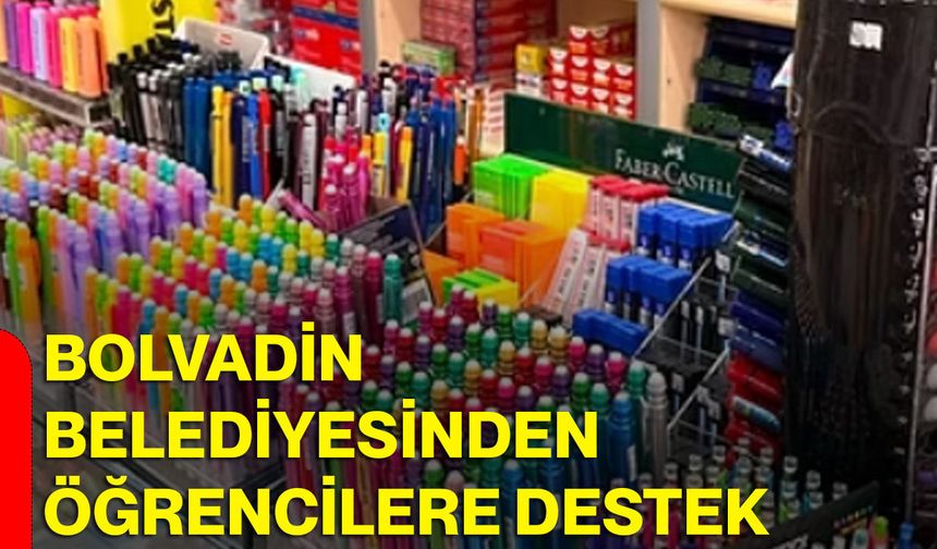 Bolvadin Belediyesinden öğrencilere destek