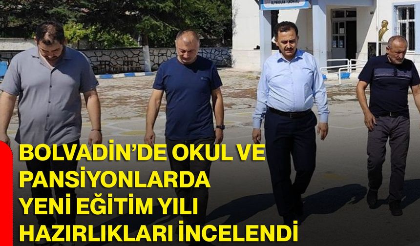 Bolvadin’de okul ve pansiyonlarda yeni eğitim yılı hazırlıkları incelendi