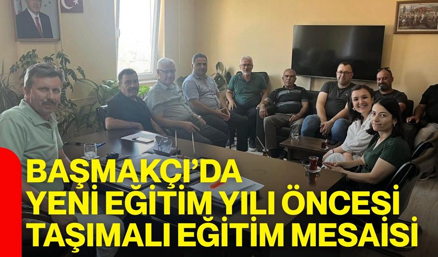 Başmakçı’da yeni eğitim yılı öncesi taşımalı eğitim mesaisi