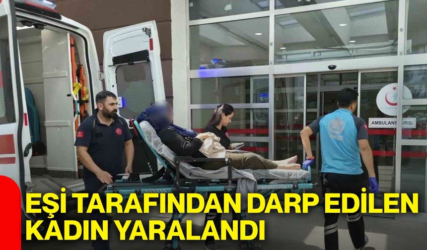 Eşi tarafından darp edilen kadın yaralandı