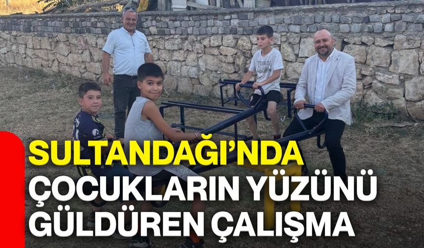 Sultandağı’nda çocukların yüzünü güldüren çalışma