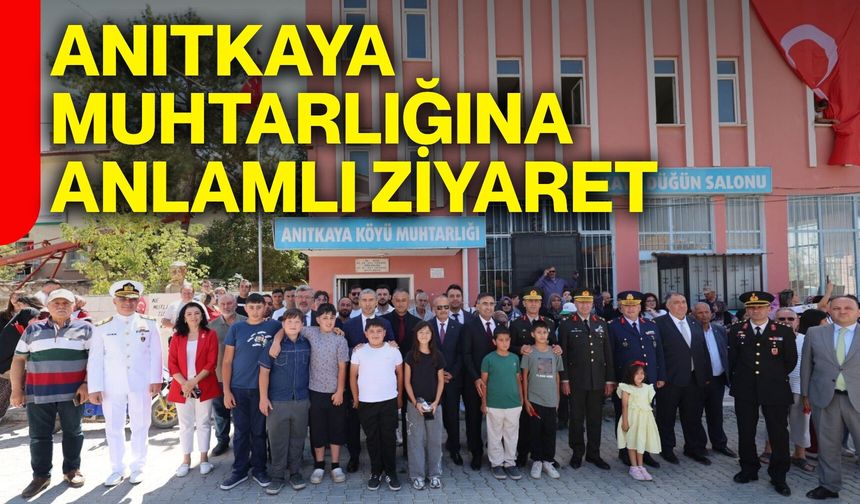 Anıtkaya Muhtarlığına anlamlı ziyaret