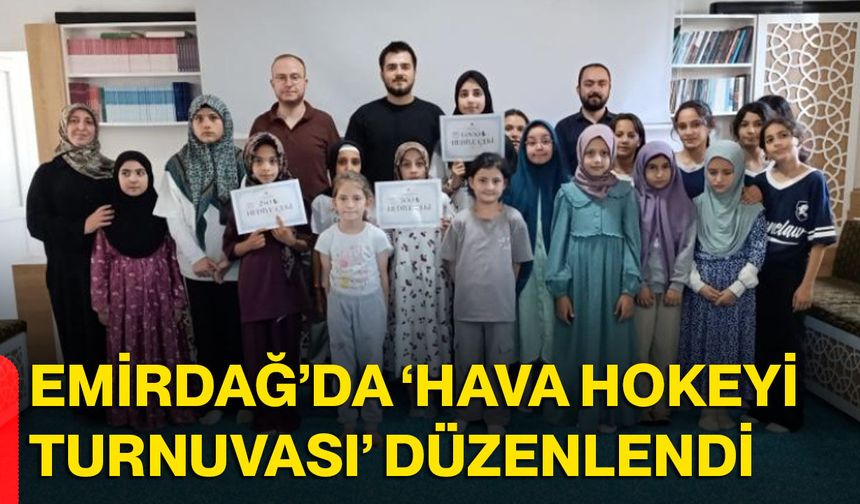 Emirdağ’da ‘Hava Hokeyi Turnuvası’ düzenlendi