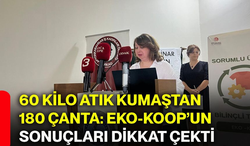 60 kilo atık kumaştan 180 çanta: EKO-KOOP’un sonuçları dikkat çekti
