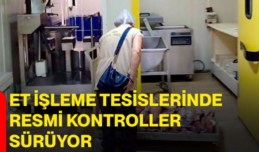 Et işleme tesislerinde resmi kontroller sürüyor