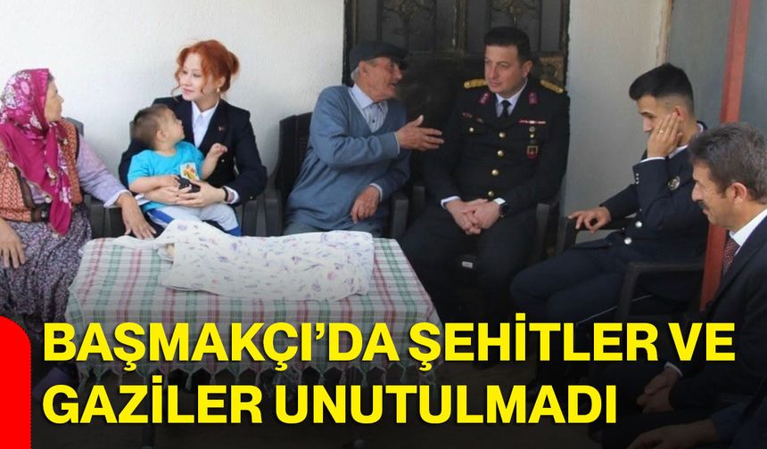 Başmakçı’da şehitler ve gaziler unutulmadı