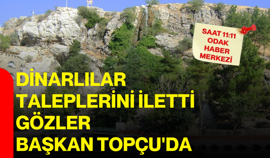 Dinarlılar taleplerini iletti, gözler Başkan Topçu'da