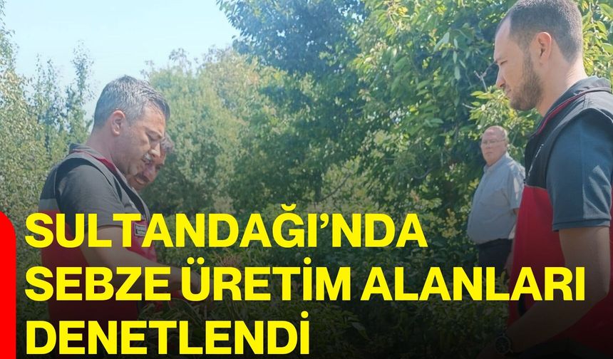 Sultandağı’nda sebze üretim alanları denetlendi