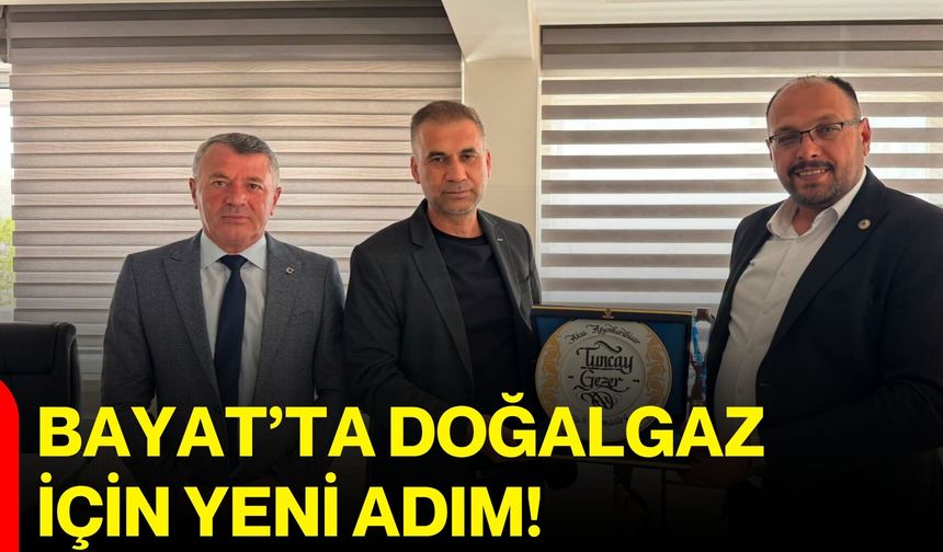 Bayat’ta doğalgaz için yeni adım!