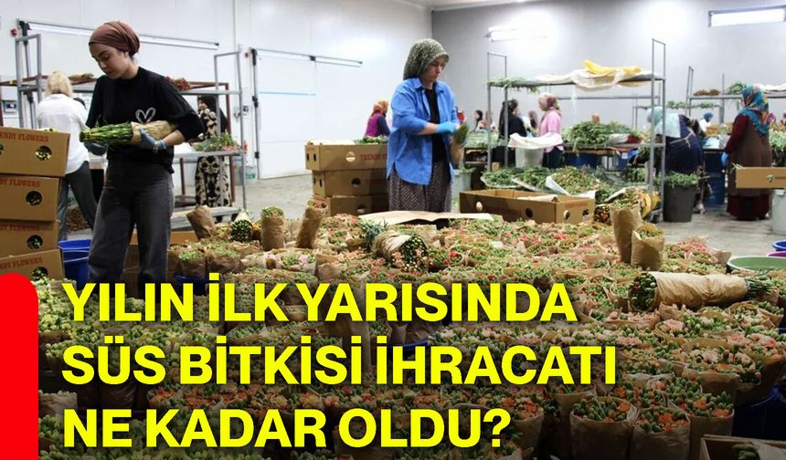Yılın ilk yarısında süs bitkisi ihracatı ne kadar oldu?