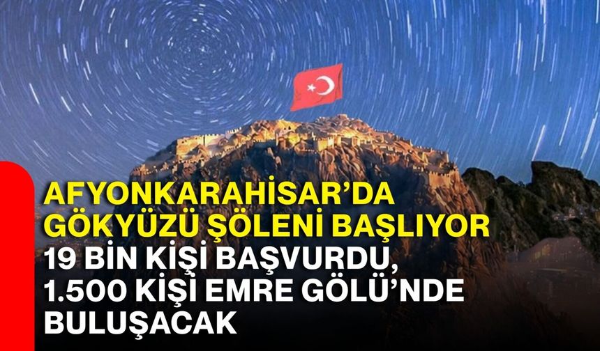 Afyonkarahisar’da gökyüzü şöleni başlıyor: 19 bin kişi başvurdu, 1.500 kişi Emre Gölü’nde buluşacak