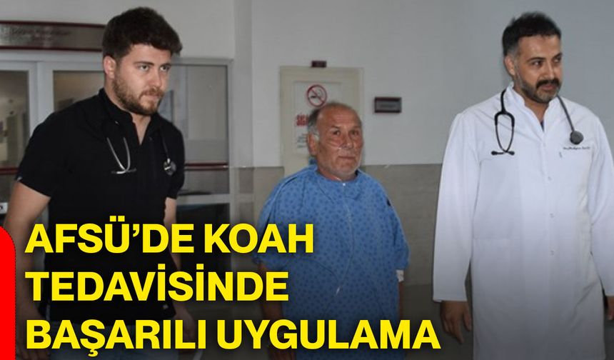 AFSÜ’de KOAH tedavisinde başarılı uygulama
