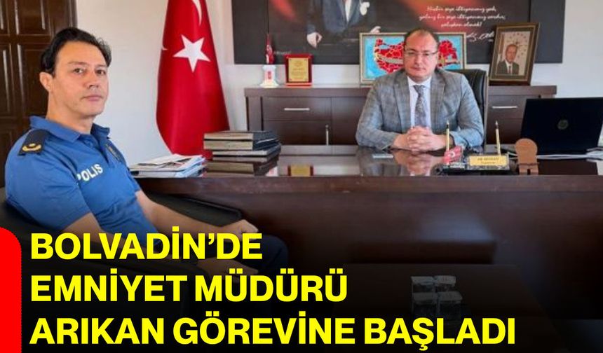 Bolvadin’de Emniyet Müdürü Arıkan görevine başladı