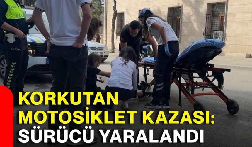 Korkutan motosiklet kazası: Sürücü yaralandı