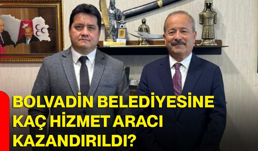 Bolvadin Belediyesine kaç hizmet aracı kazandırıldı?
