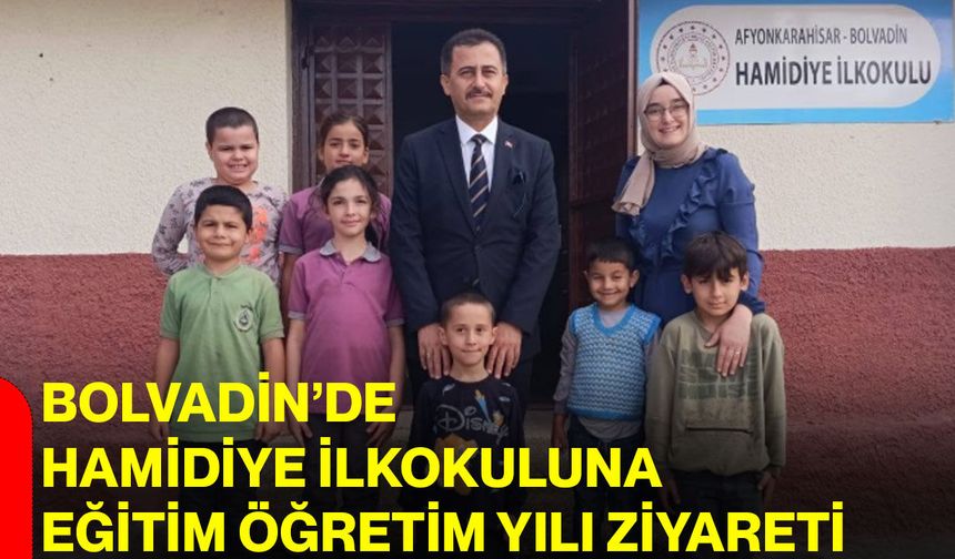 Bolvadin’de Hamidiye İlkokuluna eğitim öğretim yılı ziyareti