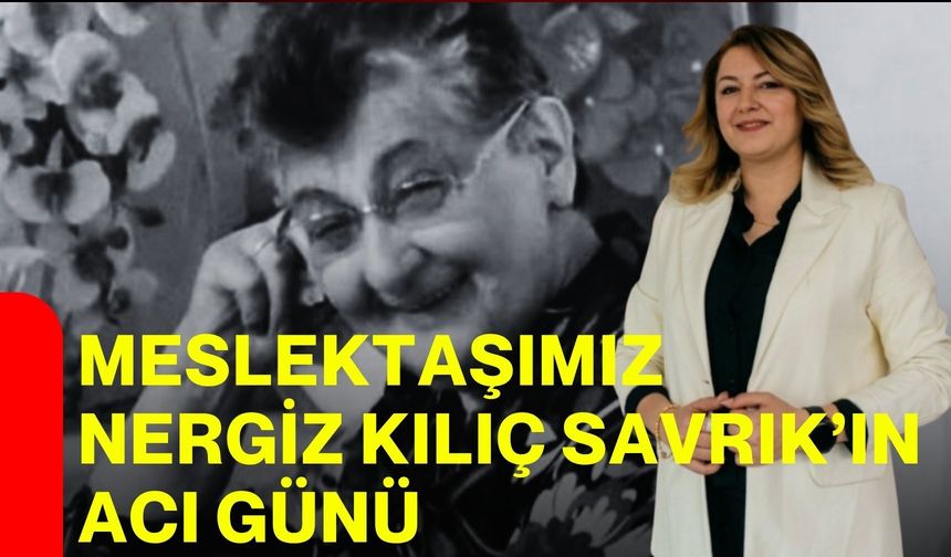 Meslektaşımız Nergiz Kılıç Savrık’ın acı günü