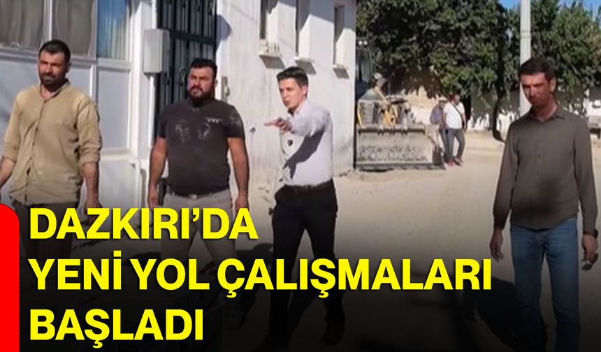Dazkırı’da yeni yol çalışmaları başladı