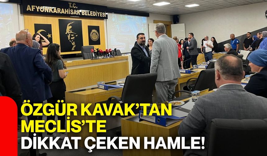 Özgür Kavak’tan Meclis’te dikkat çeken hamle!