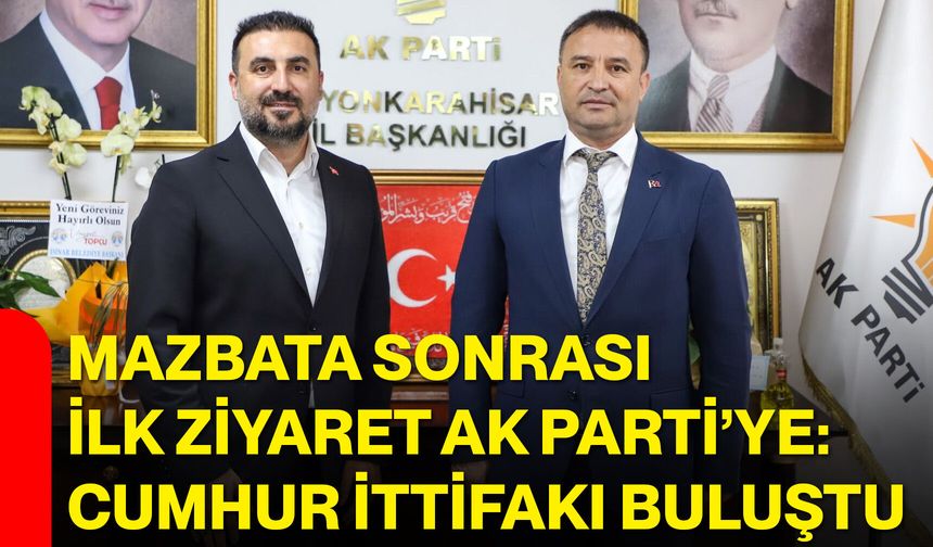 Mazbata sonrası ilk ziyaret AK Parti’ye: Cumhur İttifakı buluştu