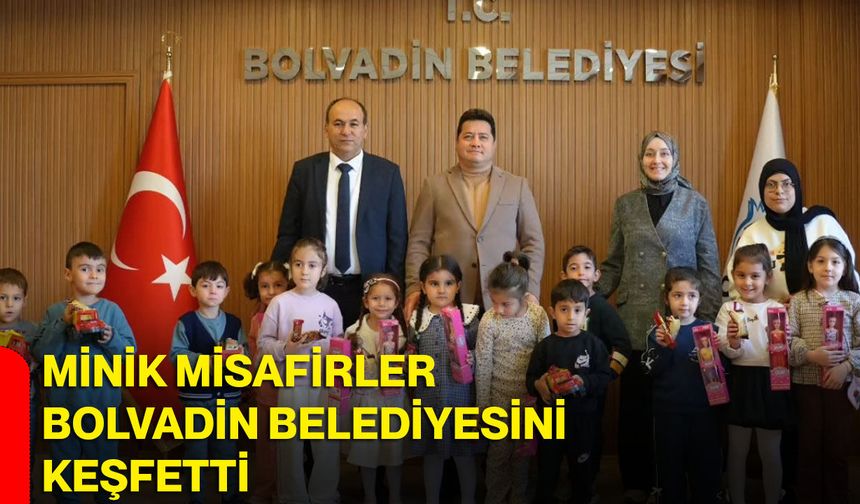 Minik misafirler Bolvadin Belediyesini keşfetti