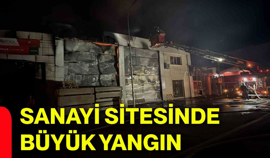 Sanayi sitesinde büyük yangın