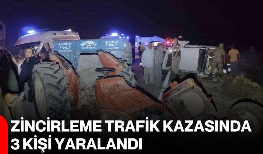Zincirleme trafik kazasında 3 kişi yaralandı
