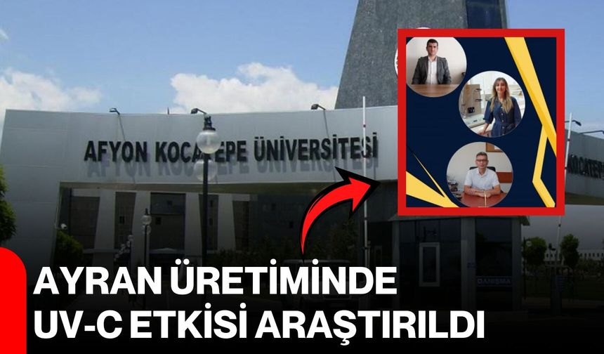 Ayran üretiminde UV-C etkisi araştırıldı