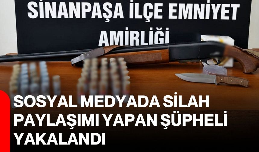 Sosyal medyada silah paylaşımı yapan şüpheli yakalandı