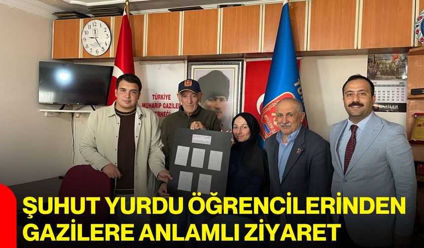 Şuhut Yurdu öğrencilerinden gazilere anlamlı ziyaret