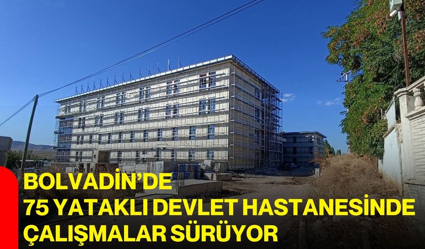 Bolvadin’de 75 yataklı devlet hastanesinde çalışmalar sürüyor
