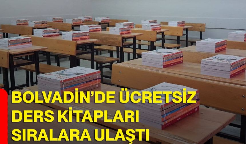 Bolvadin’de ücretsiz ders kitapları sıralara ulaştı
