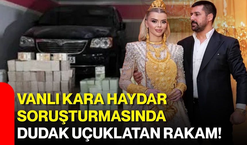Vanlı Kara Haydar soruşturmasında dudak uçuklatan rakam!