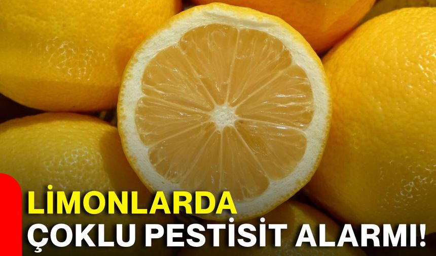 Limonlarda çoklu pestisit alarmı!