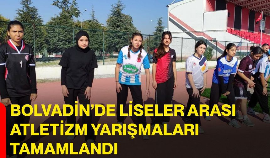 Bolvadin’de liseler arası atletizm yarışmaları tamamlandı