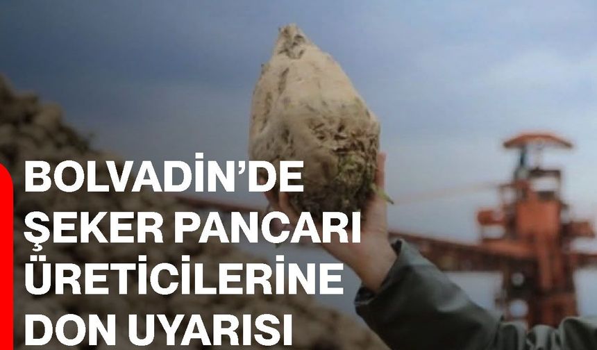 Bolvadin’de şeker pancarı üreticilerine don uyarısı