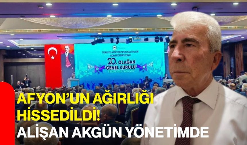 Afyon’un ağırlığı hissedildi! Alişan Akgün  yönetimde