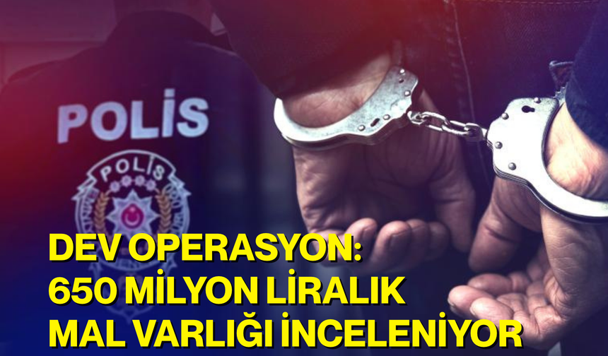 Dev operasyon: 650 milyon liralık mal varlığı inceleniyor